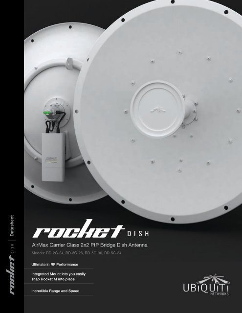 Ubiquiti RocketDish Datasheet (PDF) - 4Gon