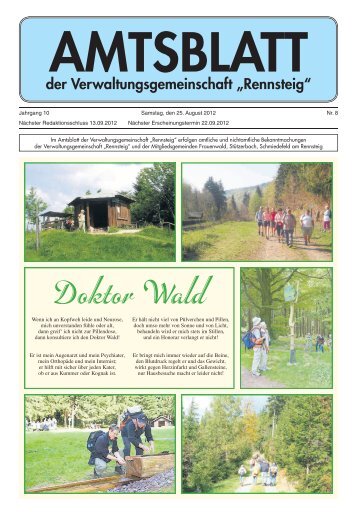 Amtsblatt der Verwaltungsgemeinschaft "Rennsteig" - VG Rennsteig