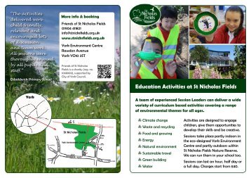 our offer leaflet - St Nicholas Fields