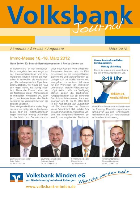 Journal - Volksbank Minden eG