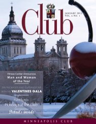 January - Minneapolis Club