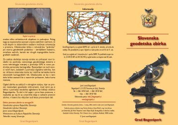 Slovenska geodetska zbirka - Geodetska uprava Republike Slovenije