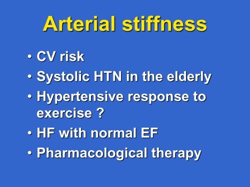 Arterial Stiffness and Cardiovascular Diseases