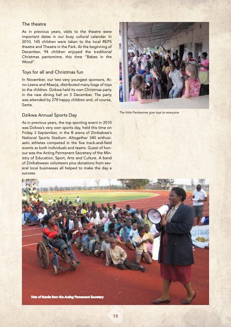 ZIMBABWE AIDS ORPHANS SOCIETY ANNUAL REPORT ...
