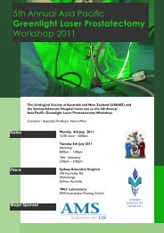 5th Annual Asia Pacific Greenlight Laser Prostatectomy Workshop ...