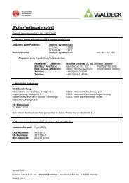 Sicherheitsdatenblatt - Hedinger