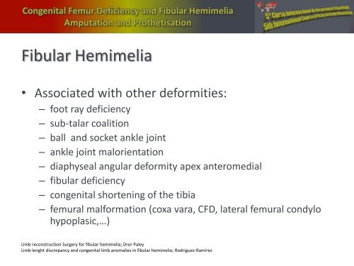 Congenital Femur Deficiency and Fibular Hemimelia â Amputation ...