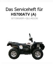 Serviceheft fÃ¼r den HS700ATV - STOEWER-QUAD