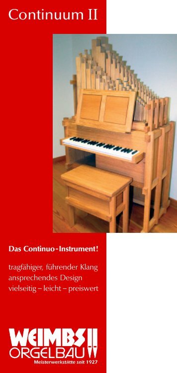 Continuum II - Orgelbau Weimbs