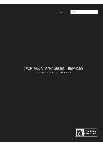 POWER OF ATTORNEY - NJ PMS
