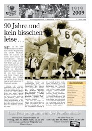 die Festzeitung des 90 Jährigen bestehens als - SV Erlenbach 1919 ...