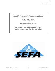 Scientific Equipment& Furniture Association SEFA 8 PL-2007 ...