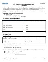 Electronic Remittance Advice/Funds Transfer Agreement Form
