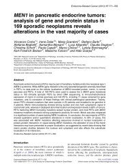 MEN1 in pancreatic endocrine tumors - Endocrine-Related Cancer