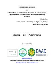 Conference Book of Abstracts - Taita Taveta University College