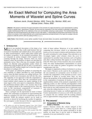 An exact method for computing the area moments of ... - IEEE Xplore