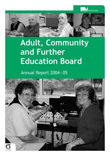 ACFEB Annual Report 2004-05 - Department of Education and Early ...