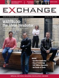 WATERLOO: the ideal incubator - Exchange Magazine