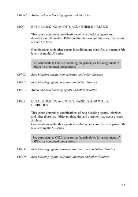 Guidelines for ATC classification and DDD assignment - WHOCC