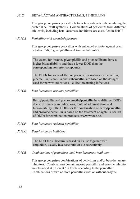 Guidelines for ATC classification and DDD assignment - WHOCC