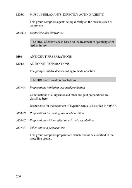 Guidelines for ATC classification and DDD assignment - WHOCC