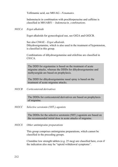 Guidelines for ATC classification and DDD assignment - WHOCC