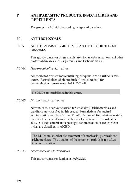 Guidelines for ATC classification and DDD assignment - WHOCC