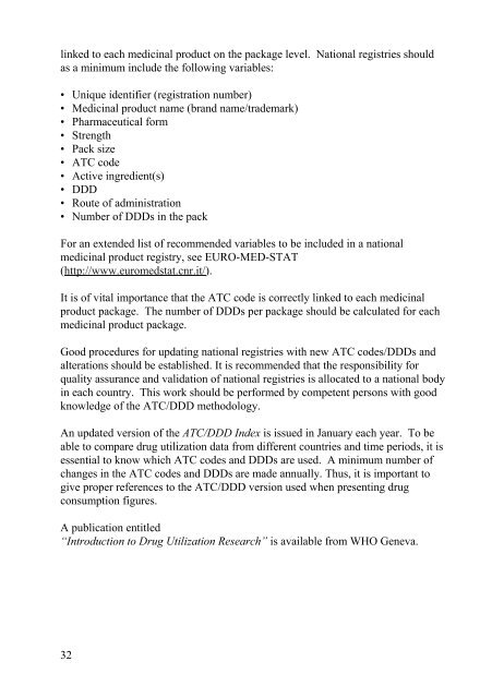 Guidelines for ATC classification and DDD assignment - WHOCC