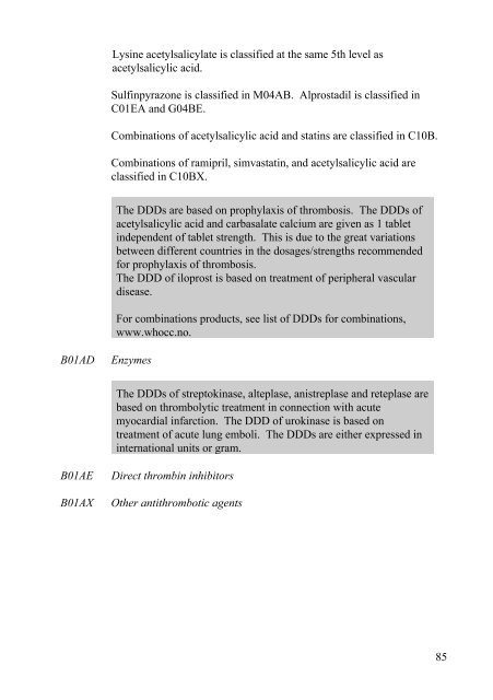 Guidelines for ATC classification and DDD assignment - WHOCC