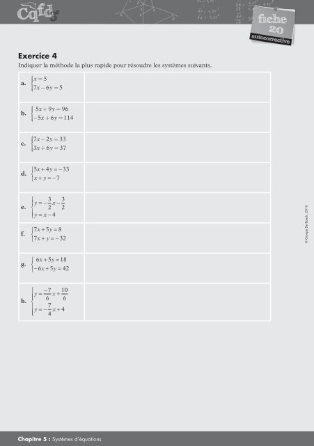 fiche - Secondaire - De Boeck