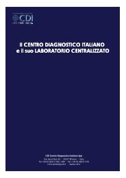 Il CENTRO DIAGNOSTICO ITALIANO e il suo LABORATORIO ... - CDI