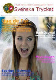 Svenska Trycket nr 2 2011 - Svenska Klubben Lausanne GenÃƒÂ¨ve