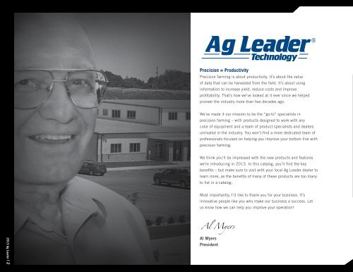 Download Product Catalog - Ag Leader Technology