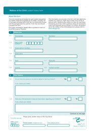 1 2 Welfare of the Child: patient history form