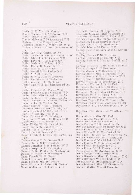 Blue Book 1917 - Newton Free Library