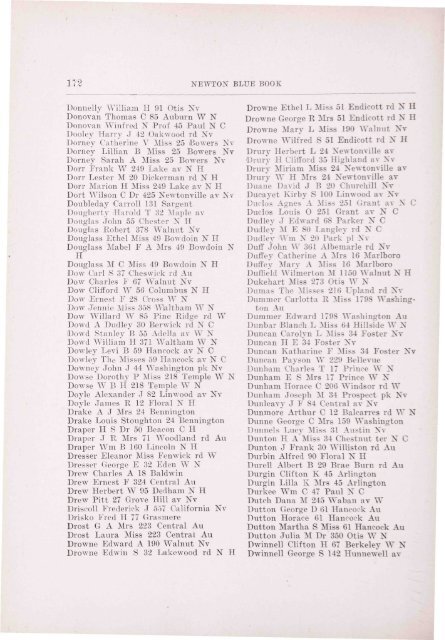 Blue Book 1917 - Newton Free Library