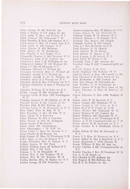 Blue Book 1917 - Newton Free Library