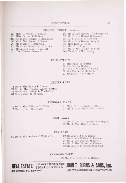 Blue Book 1917 - Newton Free Library