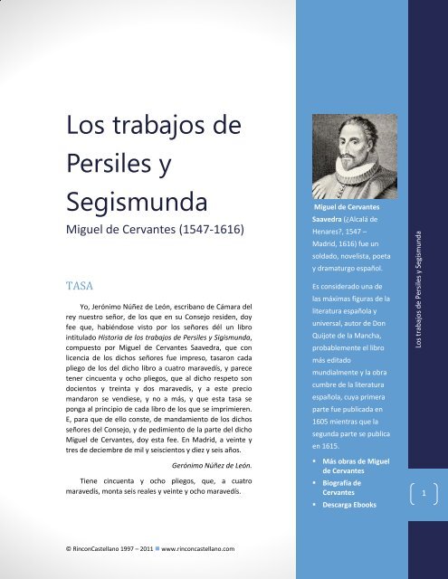 Los trabajos de Persiles y Segismunda - Descarga Ebooks