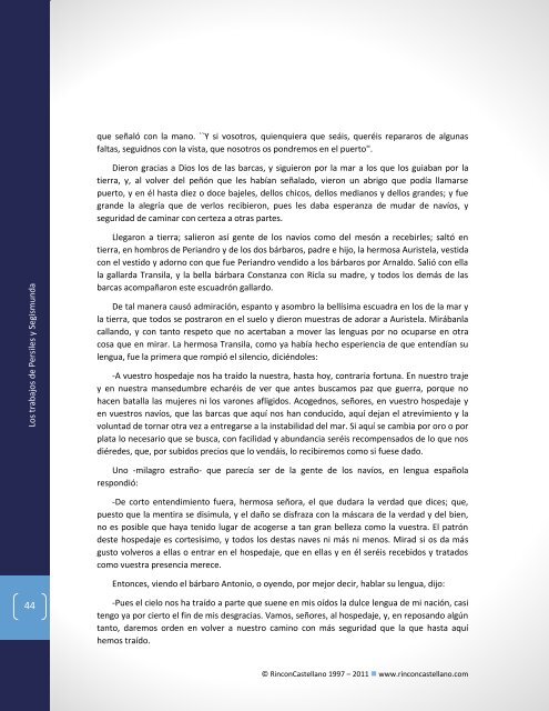 Los trabajos de Persiles y Segismunda - Descarga Ebooks