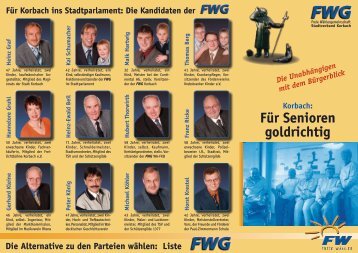 Flyer Senioren - FWG Korbach