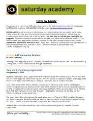 How To Apply - Saturday Academy