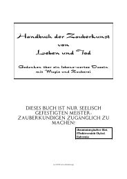 Handbuch der Zauberei von Leben und Tod - in Esbornia