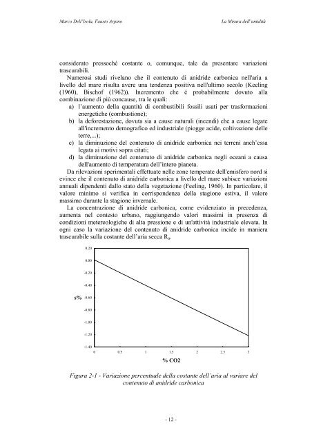 2. PROPRIETÀ E TRASFORMAZIONI DELL'ARIA UMIDA - INRiM