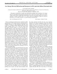 Low-Energy Electron Diffraction and Resonances in DNA and other ...
