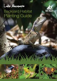 Backyard Habitat Planting Guide - Lake Macquarie City Council