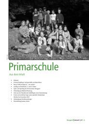 Aus dem Inhalt - Primarschule Henggart