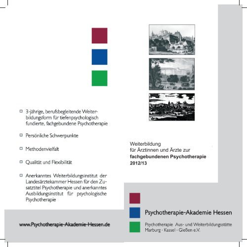 Weiterbildung für Ärztinnen und Ärzte zur - Psychotherapie ...