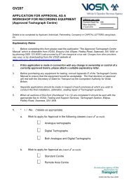 Approved tachograph Centre