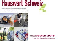 mediadaten 2013 - Hauswart Schweiz